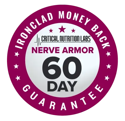 Nerve Armor 60-day money-back guarantee badge